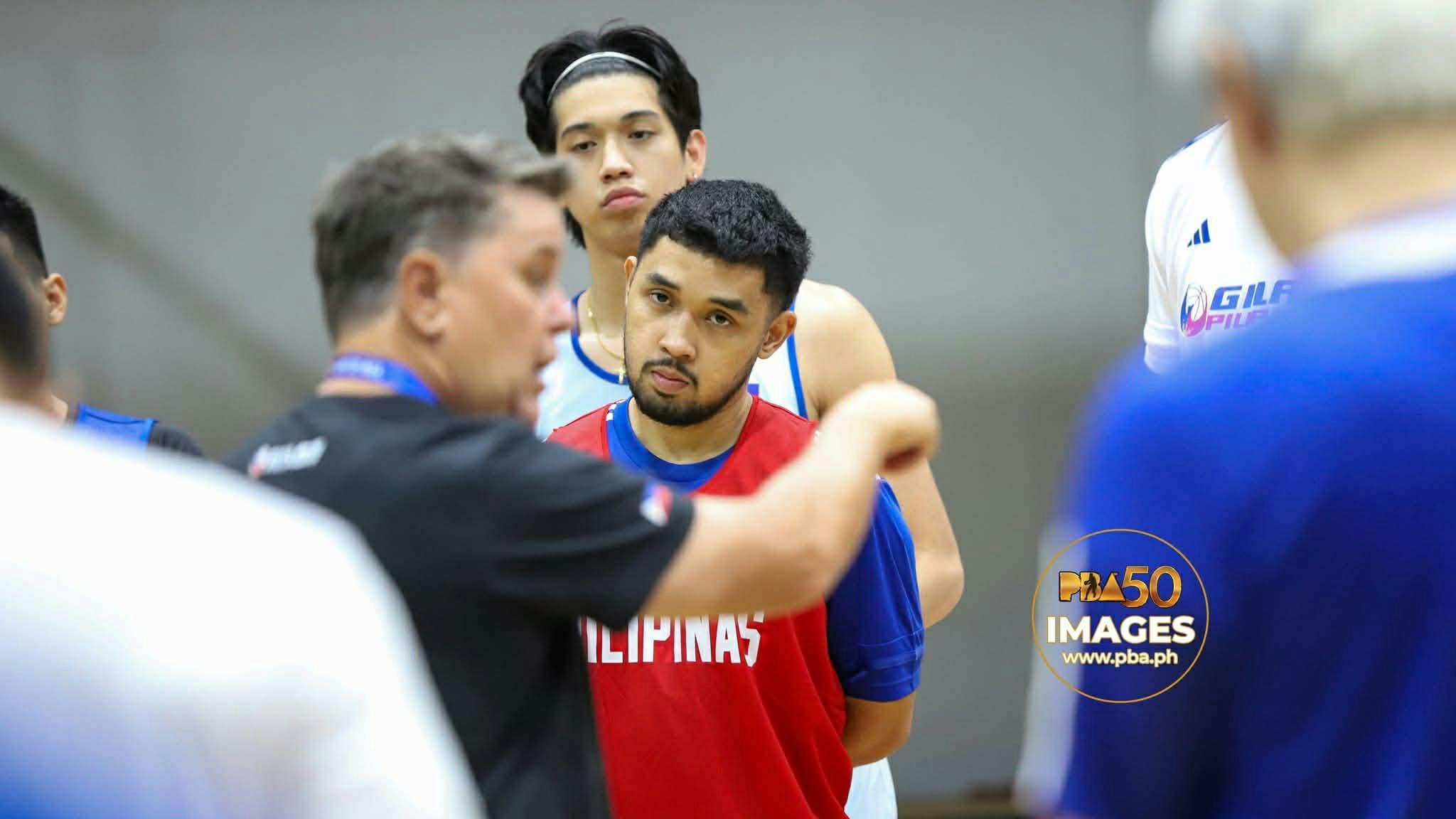 Tim Cone explains RJ Abarrientos inclusion in Gilas Pilipinas 12 for FIBA WC Qualifiers